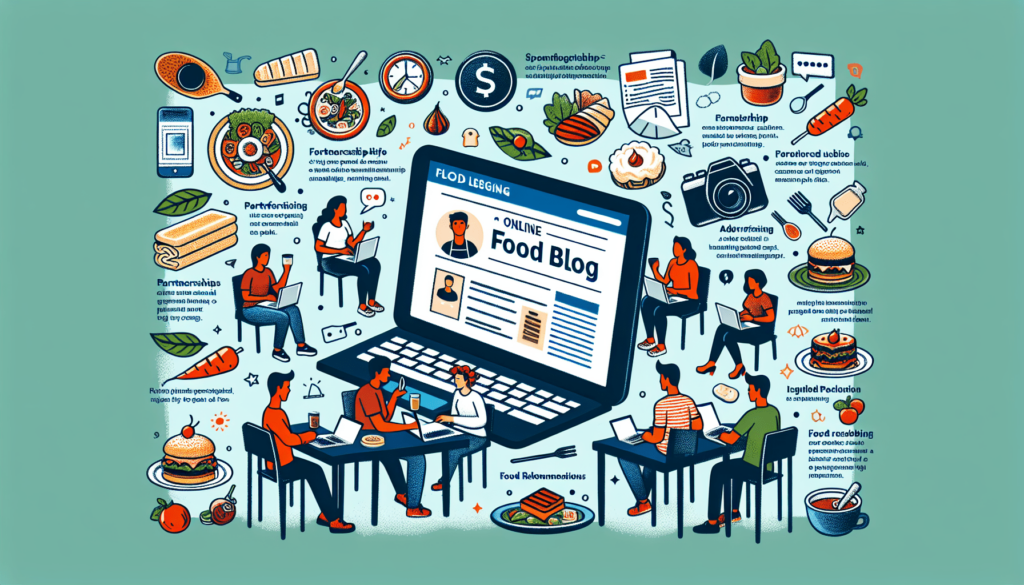 Achieving financial gain through an online food blog